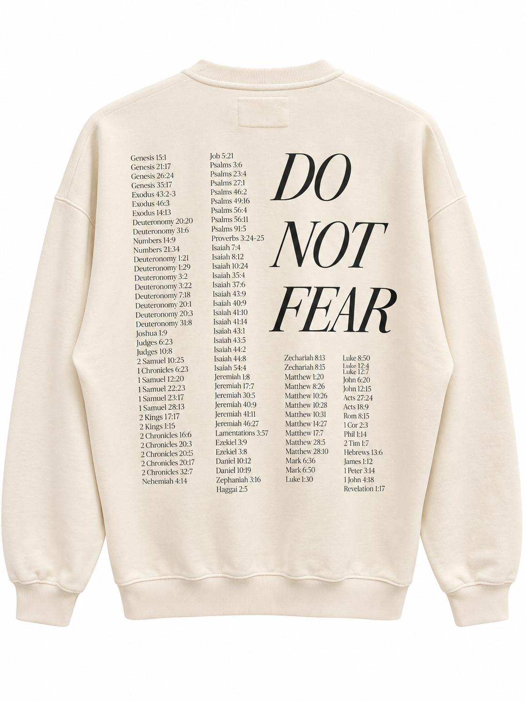 Do Not Fear Cream Crewneck