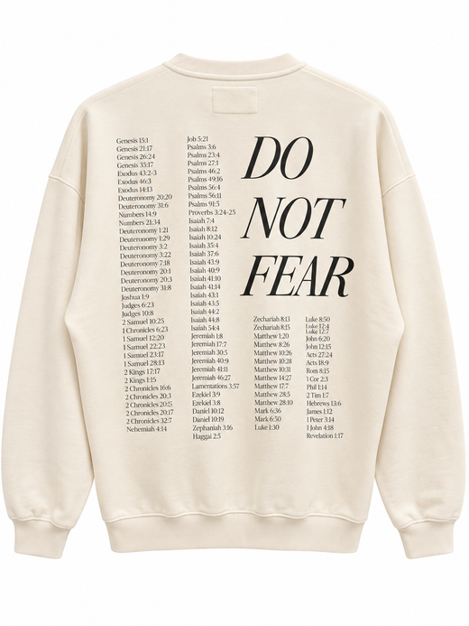 Do Not Fear Cream Crewneck