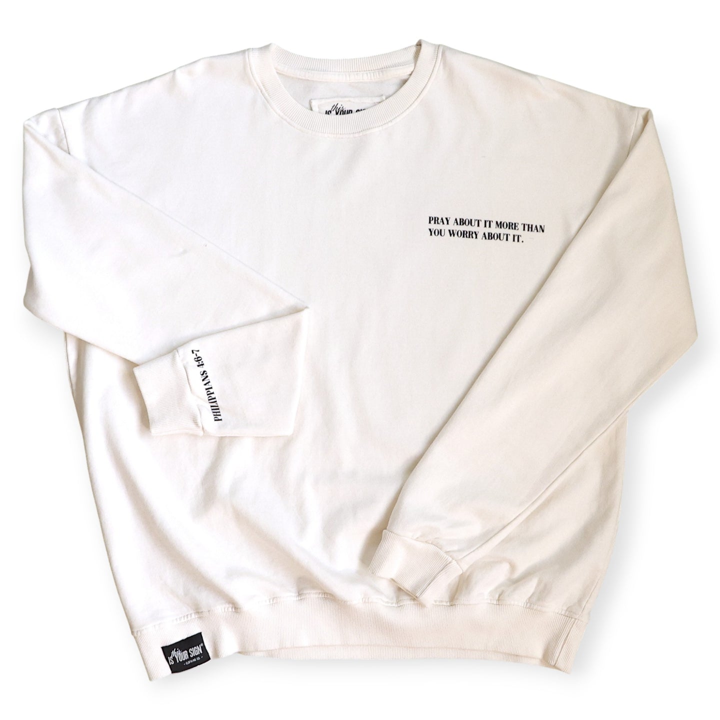 Pray More Worry Less Crewneck